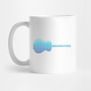 Acoustic Guitar Sound Waves Mug